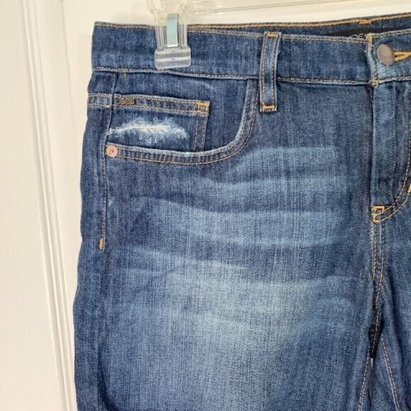 Joe's Distressed Med Wash Whiskered Cotton Denim Casual Summer Shorts - Picture 3 of 10